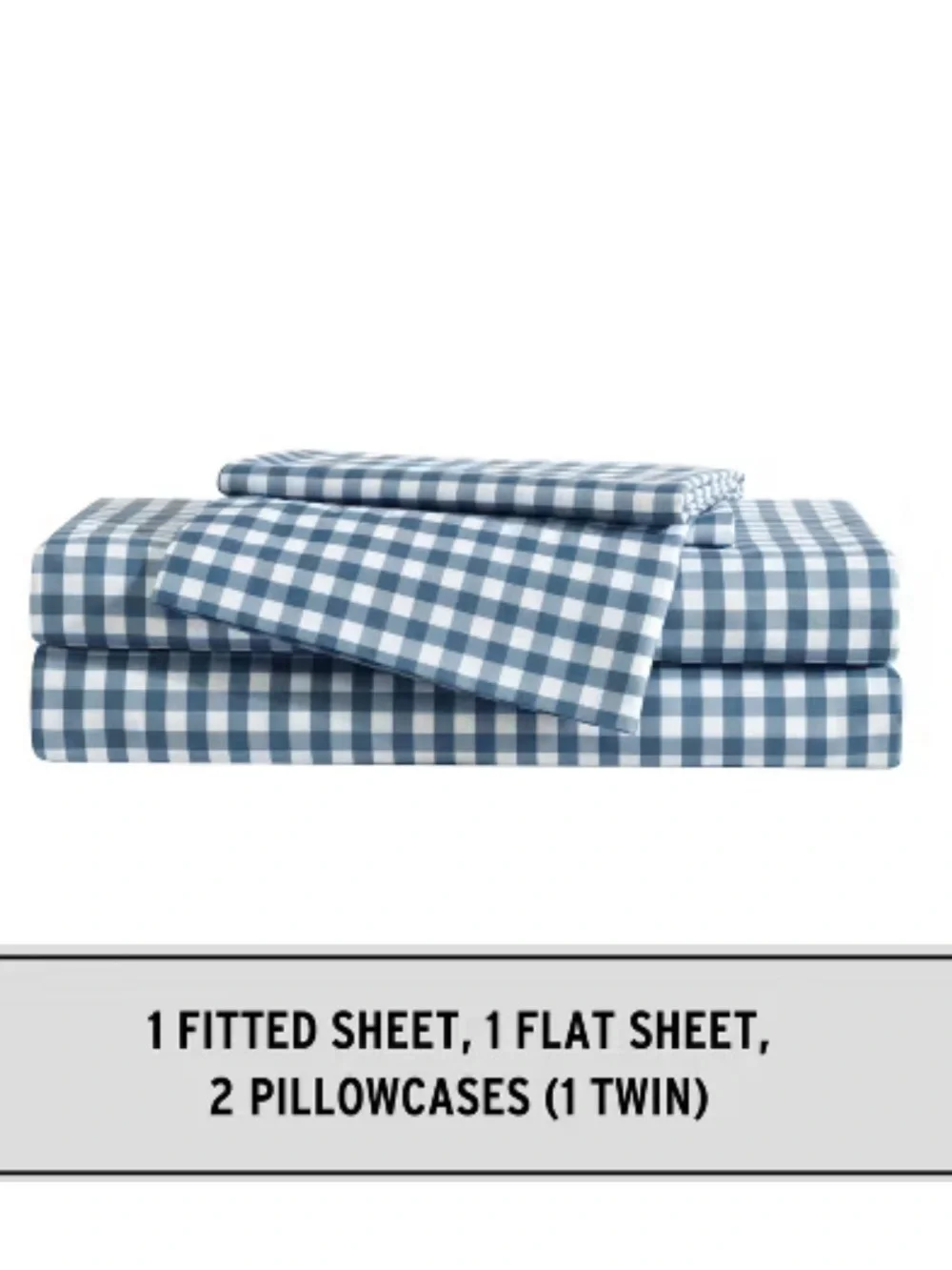 NEW Eddie Bauer Kids Queen Sheet Set, Ultra-Soft Microfiber. Preston Check